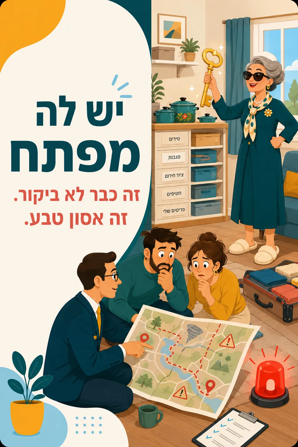 חמות עם מפתח רזרבי ומפת פינוי